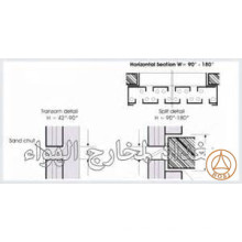 Sand Trap Louvers Frame Door Roll Forming machine UAE